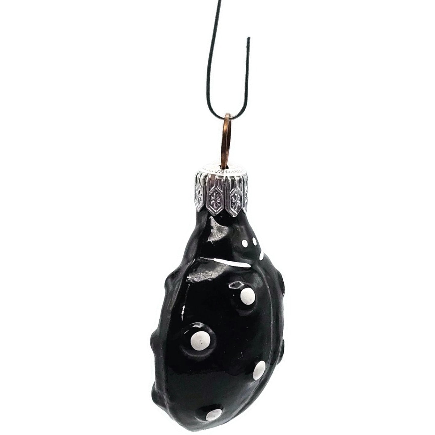 Patricia Breen Ladybug Black White Polka Dots Spring Christmas Tree Ornament