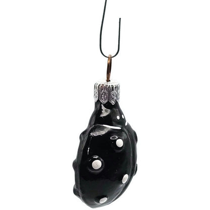 Patricia Breen Ladybug Black White Polka Dots Spring Christmas Tree Ornament