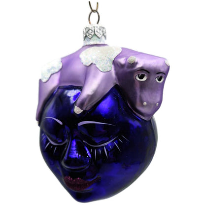 Patricia Breen And The Cow Jumped Purple Diddle Diddle Series Christmas Ornament