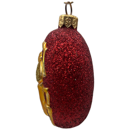 Patricia Breen Cleopatra's Scarab Red Gold Beetle Insect Christmas Tree Ornament