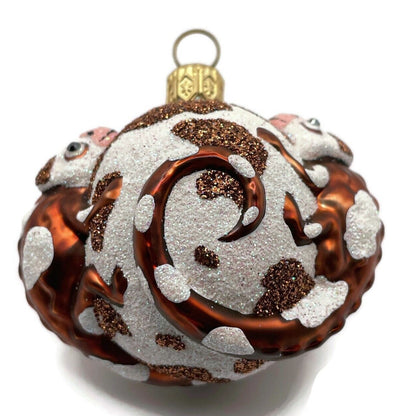 Patricia Breen For James Twice Brown Cow Chameleon Lizard Christmas Ornament