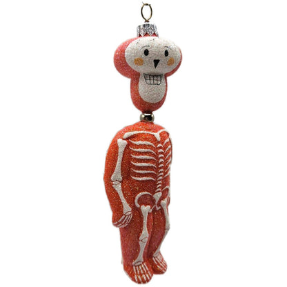 Patricia Breen Kinetic Skelton Orange Halloween Christmas Tree Ornament 2325