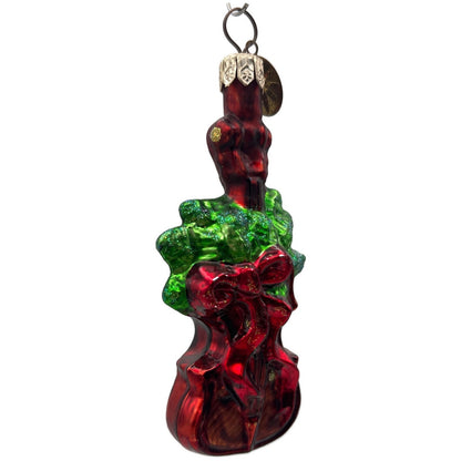 Christopher Radko Holiday Violin Gem Red Christmas Tree Ornament 00-517-0