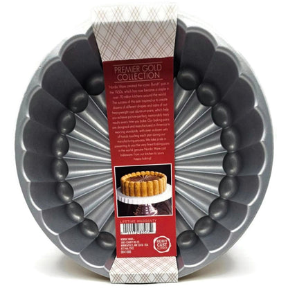 Nordic Ware Charlotte Premier Gold Cake Dessert Pan Heavy Cast Aluminum 6 Cups