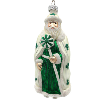 Patricia Breen Santa of the North Shamrocks St Patricks Day Christmas Ornament