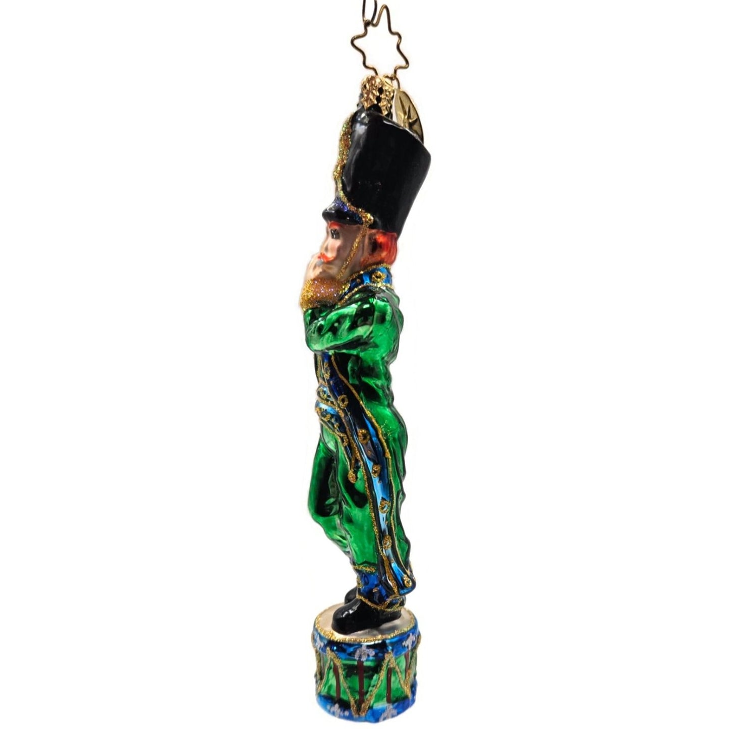 Christopher Radko Nutcracker Soldier Playing A Flute Christmas Tree Ornament