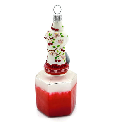 Patricia Breen Loving Spoonful Cherry Jam Santa Spring Free Standing Ornament
