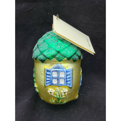 Patricia Breen Summer Acorn House No Garland Flowers Christmas Tree Ornament