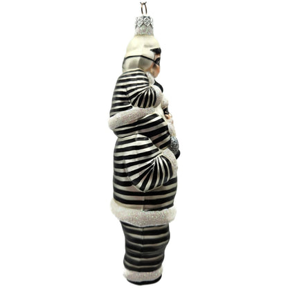 Patricia Breen Carry Me Santa Bank Robbers The Christmas Gang Striped Ornament