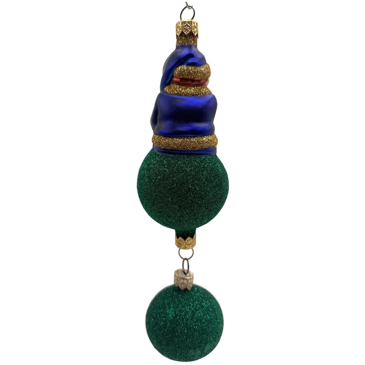 Patricia Breen Jingles The Elf Blue Suit Green Ball Christmas Ornament 9900HCB