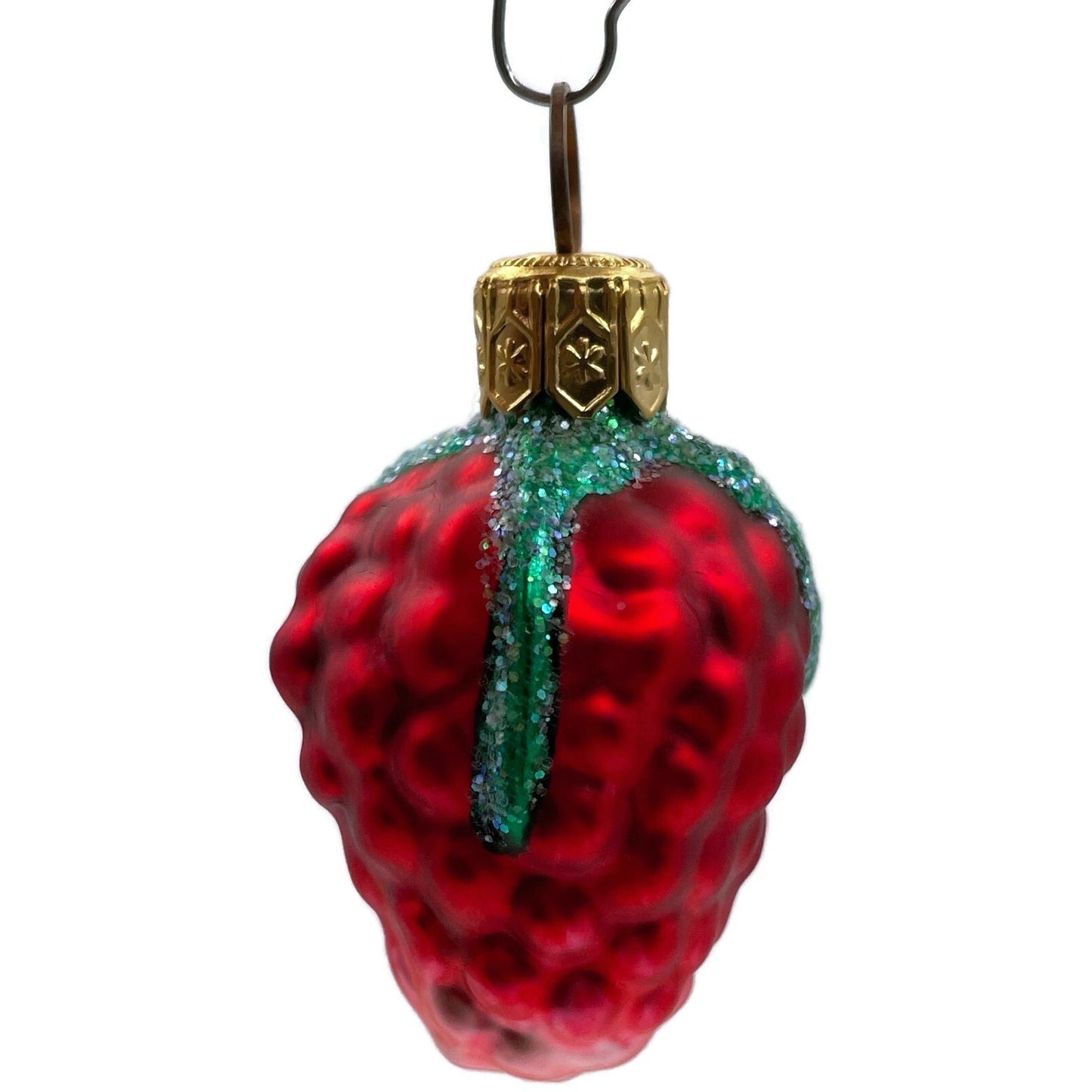 Patricia Breen Frosted Raspberry Red Fruit Summer Christmas Tree Ornament