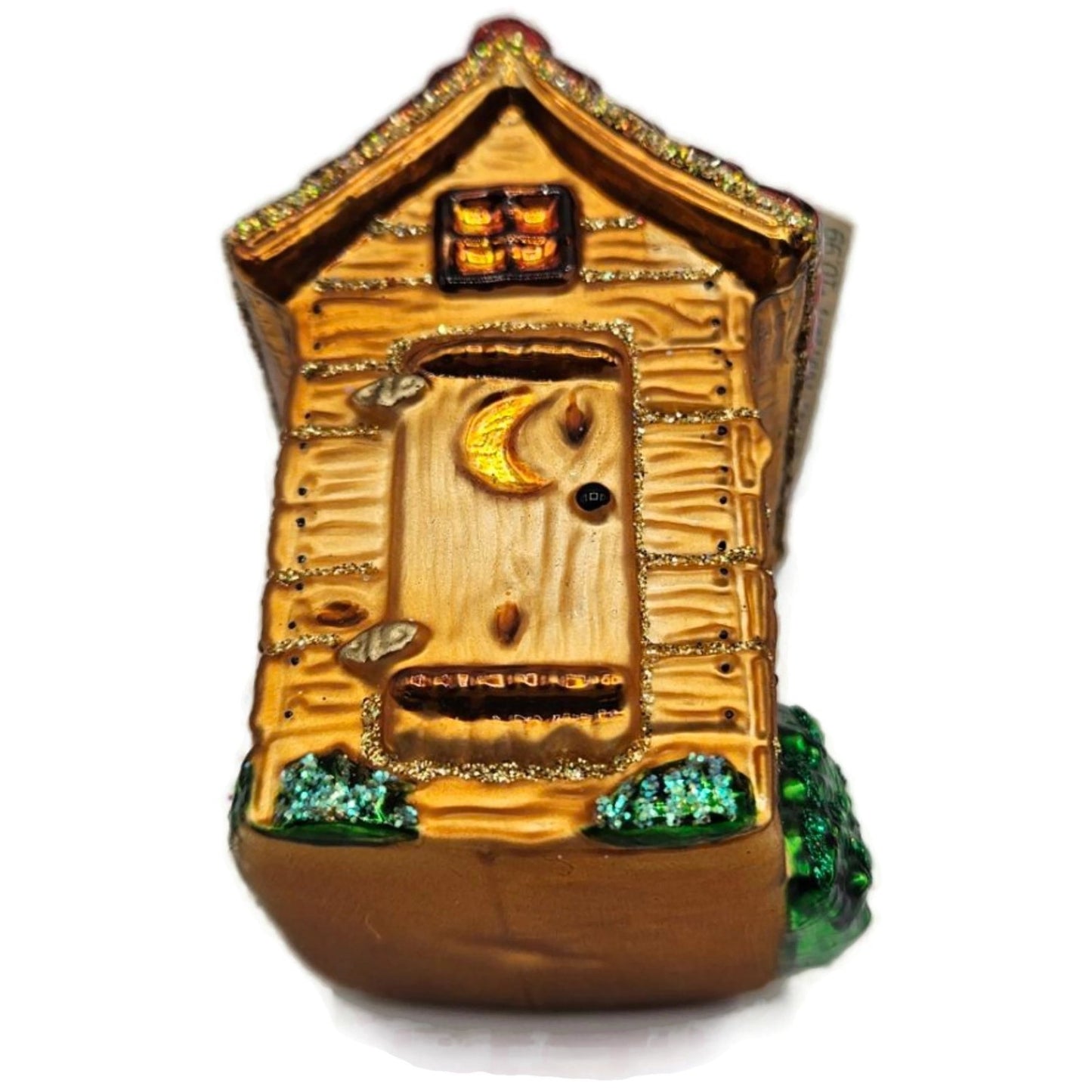 OWC Outhouse Ornament Camping Forest Old World Christmas Holiday Tree Decoration