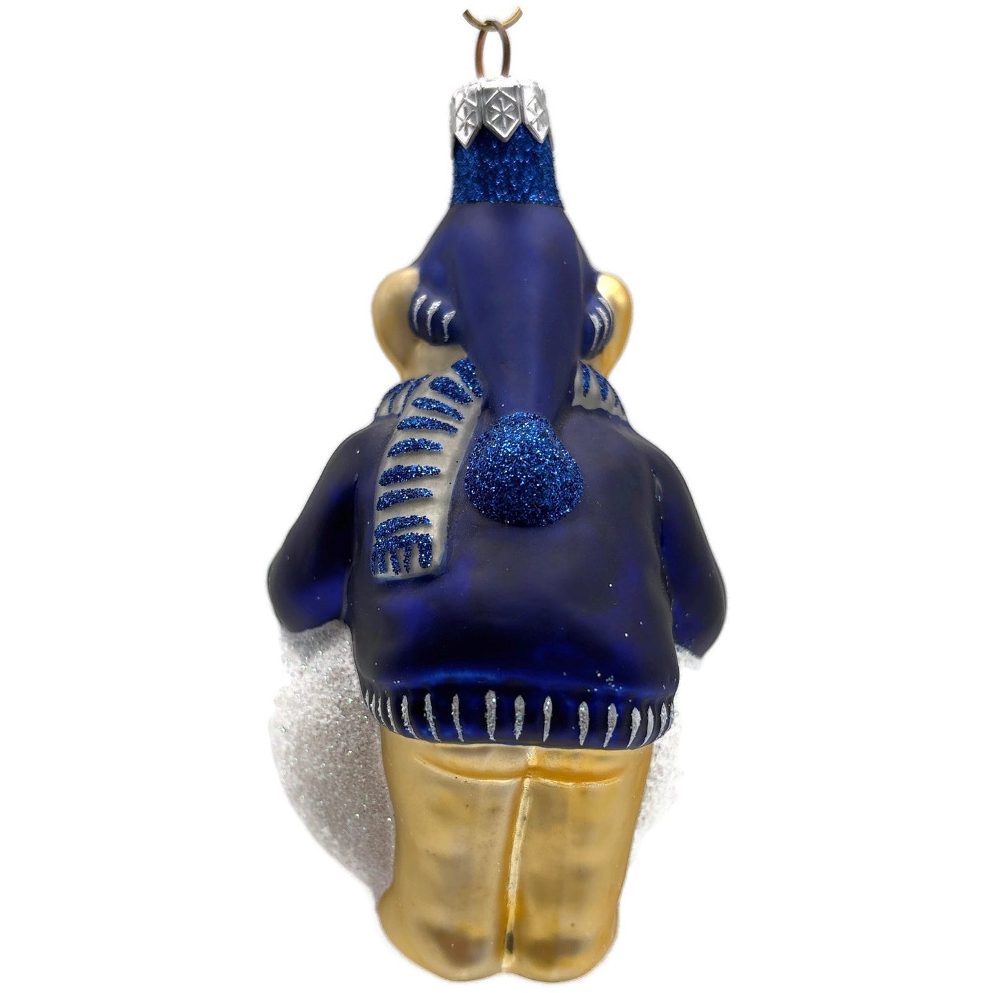 Patricia Breen Henry The Baby Bear Blue Snowball Glass Christmas Tree Ornament