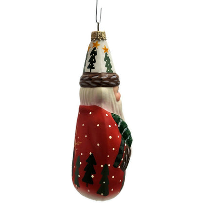 Vaillancourt Folk Art Starlight Santa Claus 1997 Snow Christmas Tree Ornament