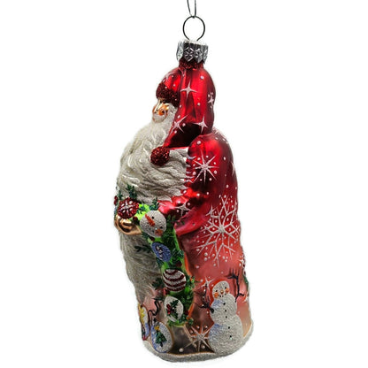 Patricia Breen Karas Santa Claus Red Angels Snowman Christmas Ornament Candy