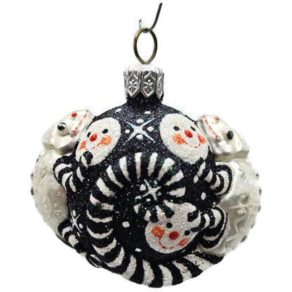Patricia Breen For James Twice Snow Faces Chameleon Christmas Ornament 2581