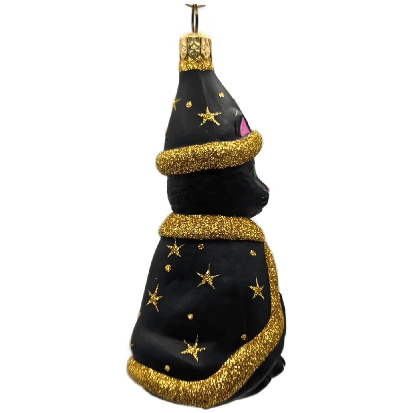 Patricia Breen Salem Kitten Black Gold Stars Signed Halloween Ornament 2032