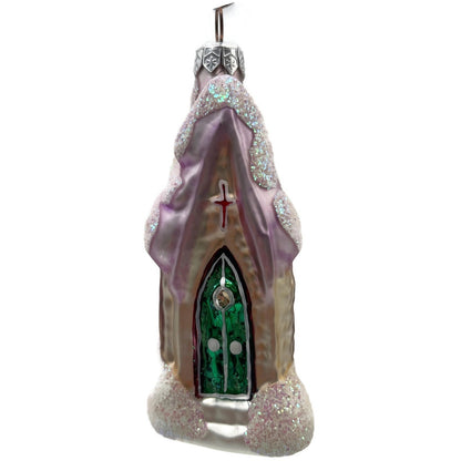 Christopher Radko Midnight Mass Chapel Church Christmas Tree Ornament 94-913-3