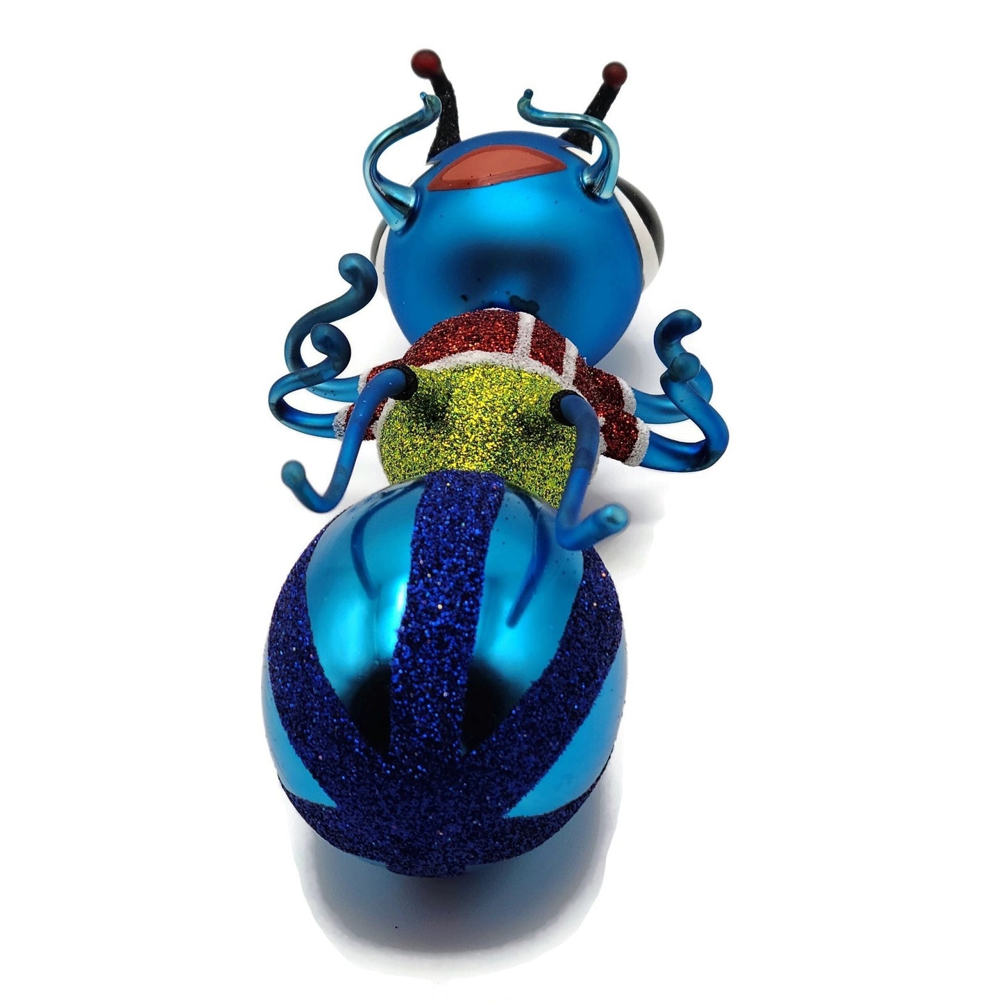 Slavic Treasures Gentlemen Ant Blue Stripe Insect Christmas Ornament 98-111-C-FB