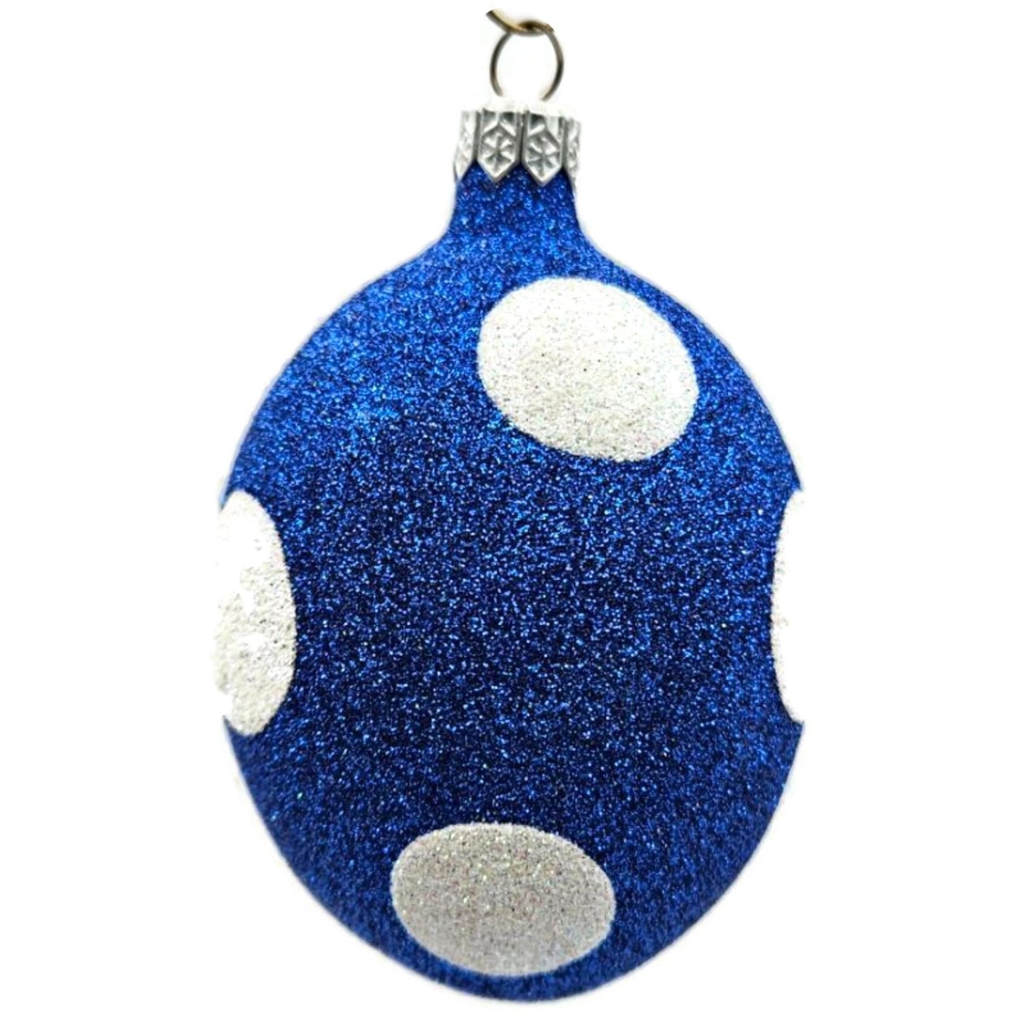 Patricia Breen Egg Blue White Polka Dot Easter Christmas Tree Ornament KKS