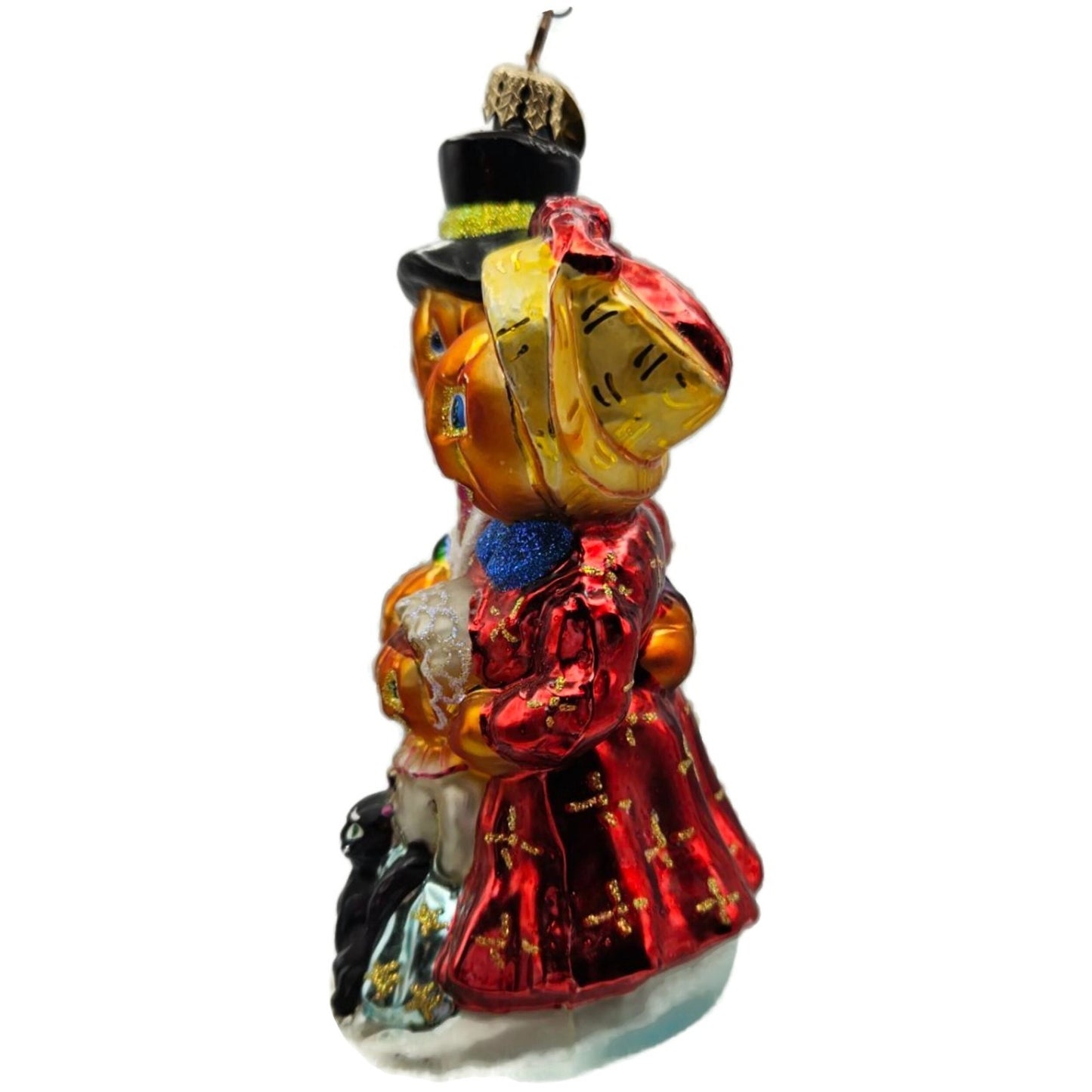 Christopher Radko The Patch worthies Orange Pumpkin Halloween Ornament 01-0518-0