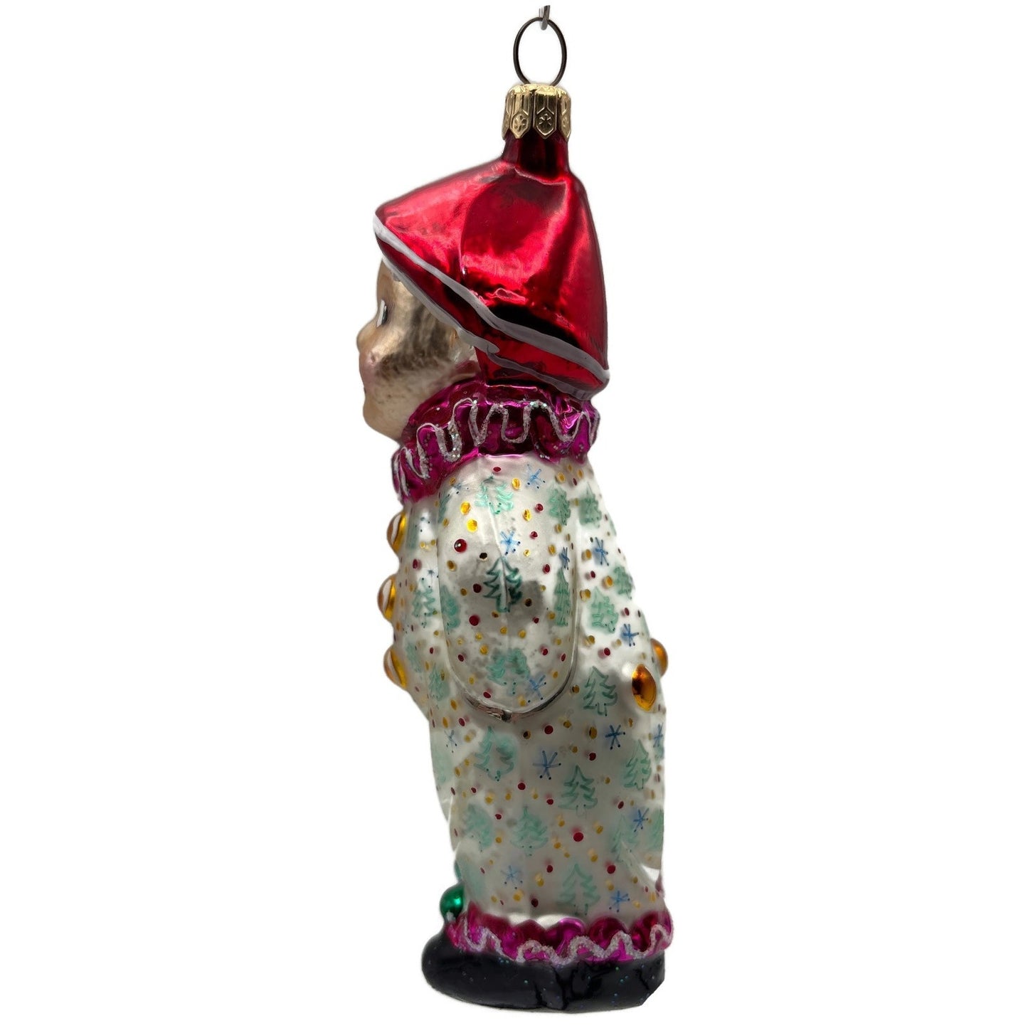 Christopher Radko Sweethearts Boy Clown Christmas Tree Ornament 95-099-1