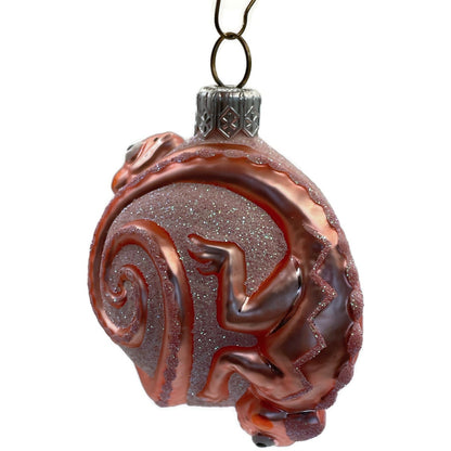 Patricia Breen Ornament Once Again for James Pink Chameleon Christmas Decoration