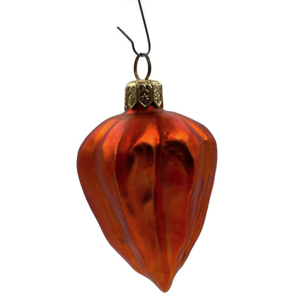 Patricia Breen Walk in the Woods Orange Chinese Lantern Plant Fall Ornament 9651