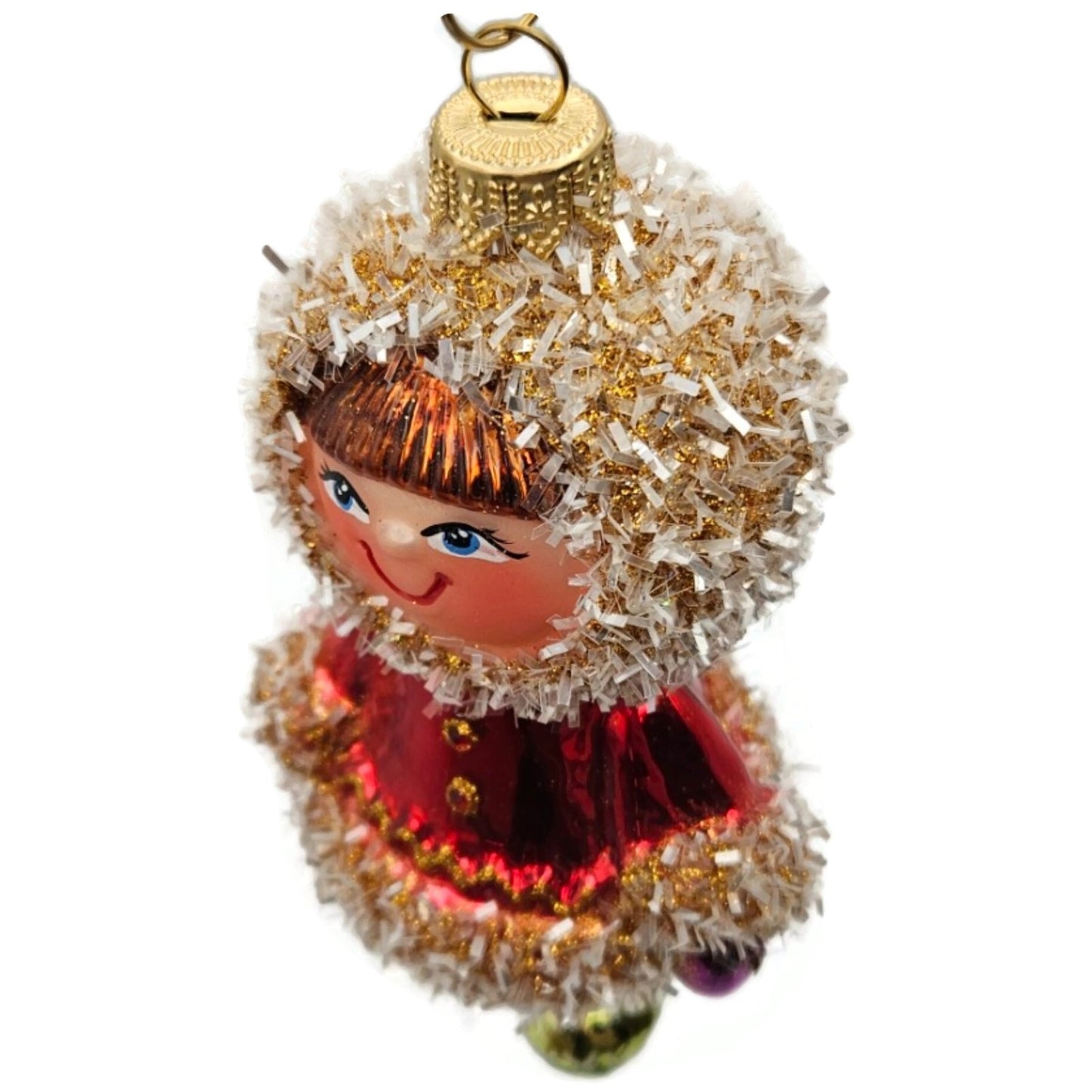 The Ornament King Radko It's a Small World Eskimo Red Jacket Christmas Ornament