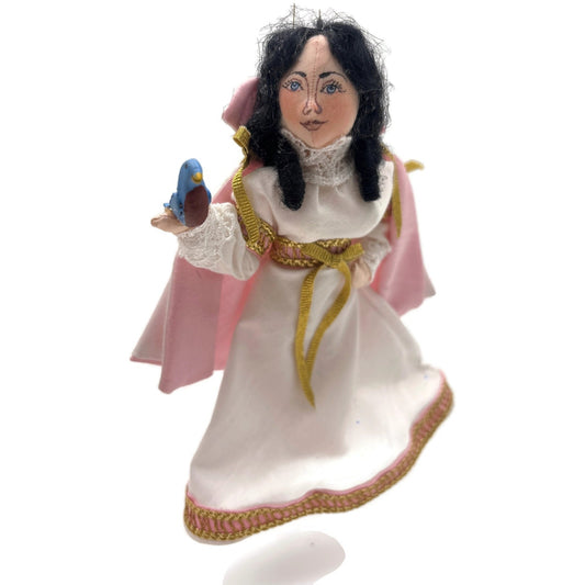 Gladys Boalt Snow White Seven Dwarfs Fabric Handmade Christmas Ornament Signed