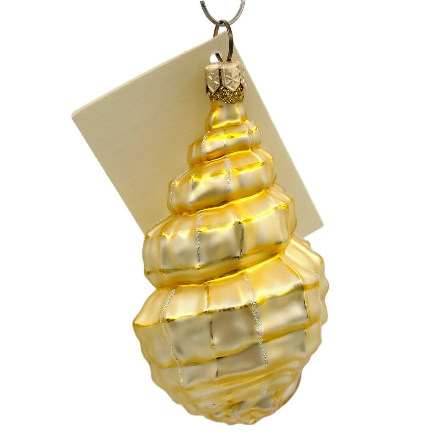 Patricia Breen Erics Shell Gold Summer Aquatic Nautical Ocean Holiday Ornament