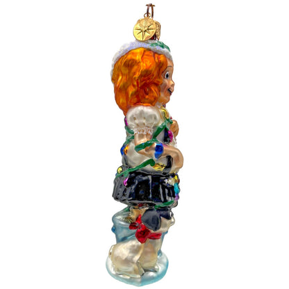Christopher Radko Eloise At Christmastime Glass Christmas Ornament 00-FAO-02