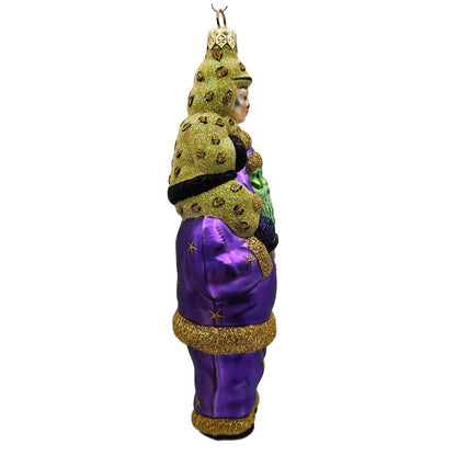 Patricia Breen Carry Me Santa Frankenstein Leopard Boy Stars Halloween Ornament