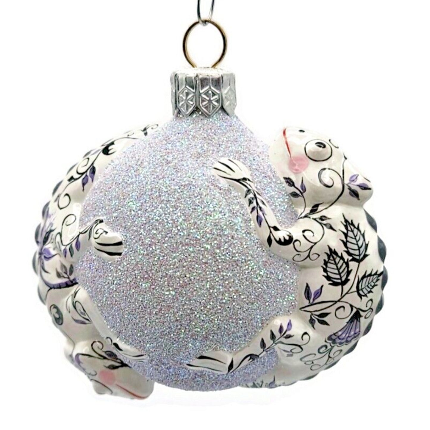 Patricia Breen Once Again for James Chinoiserie Violet Christmas Tree Ornament