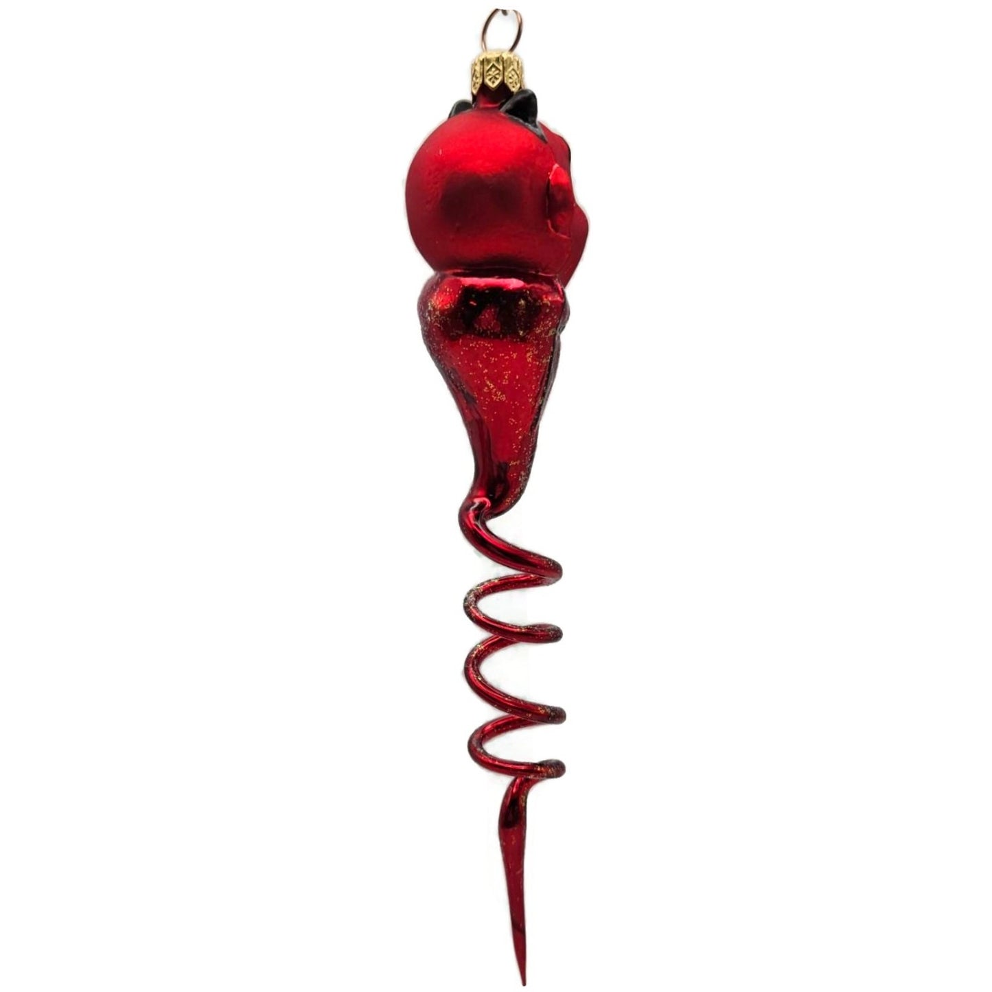 Christopher Radko Tricks for Treats Spiral Devil Red Halloween Ornament 98-047-0