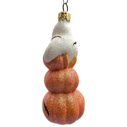Patricia Breen Oooooohhhhhh Ghost Orange Pearl Halloween Christmas Ornament