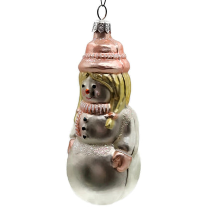 Patricia Breen Snowwoman Pink Scarf Hat Gloves Winter Christmas Tree Ornament