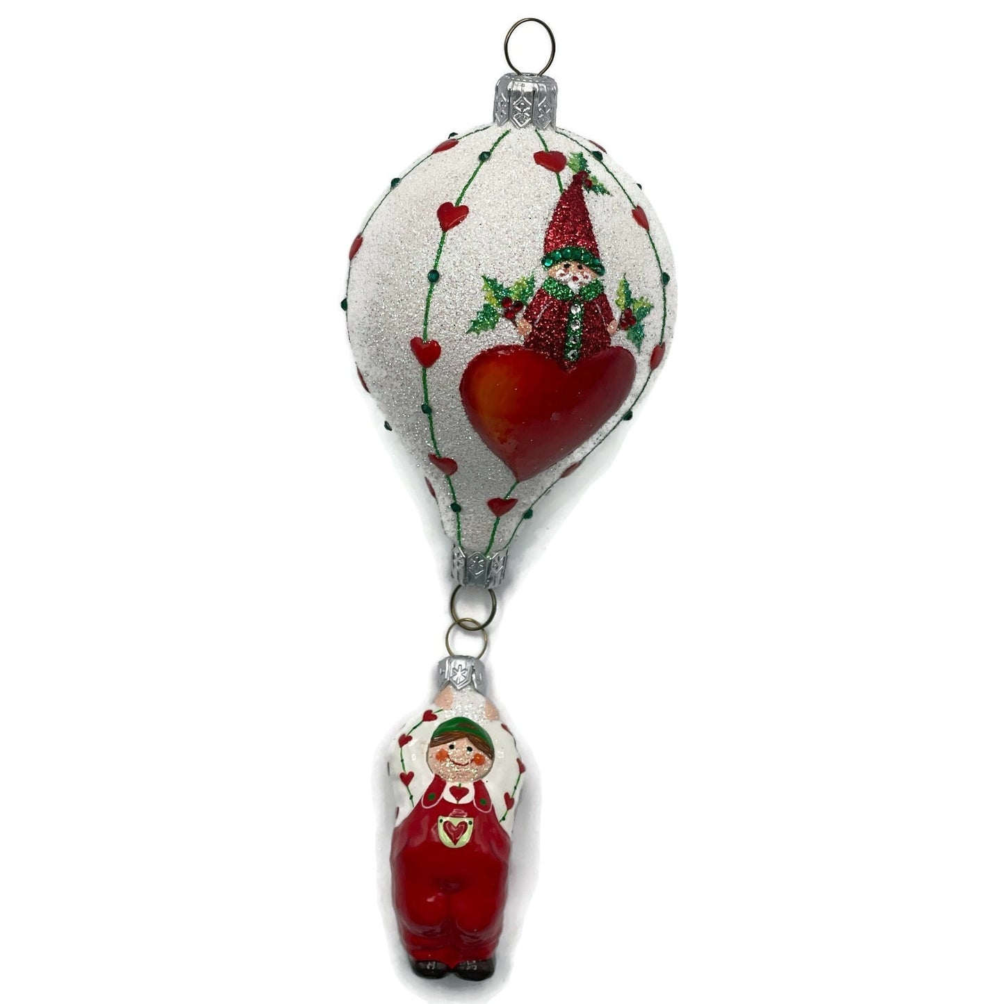 Patricia Breen Miniature Balloon Boy Hearts Valentines Christmas Tree Ornament