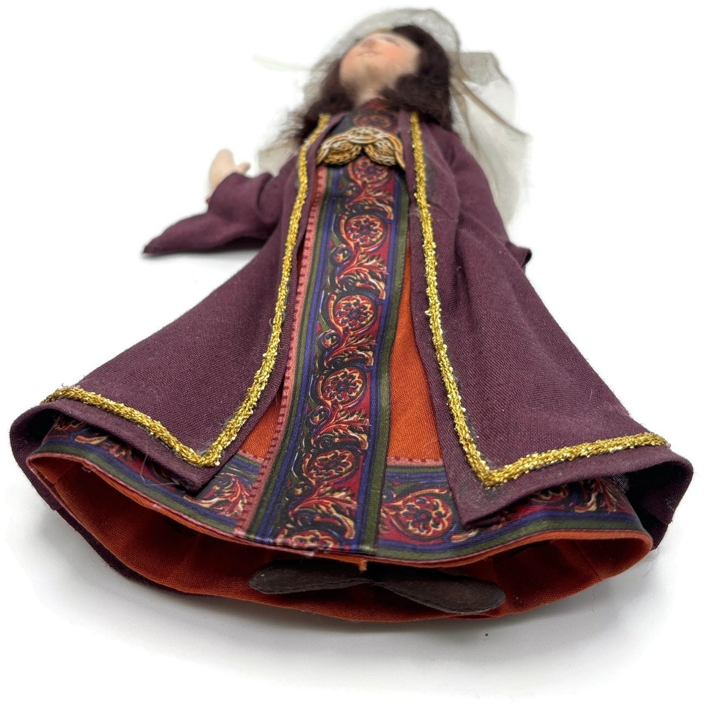 Gladys Boalt Maid Marion Robin Hood Handmade Fabric Christmas Ornament Signed