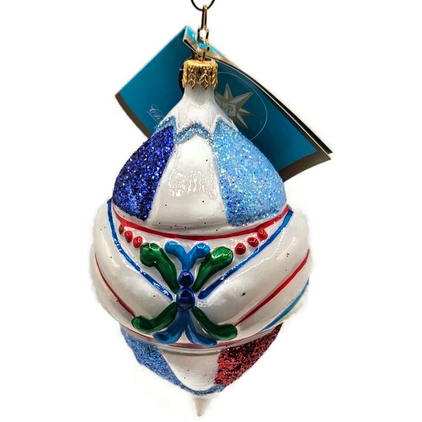 Fantasia Ice Delites Christopher Radko 3 Pcs Set Christmas Ornaments with Box