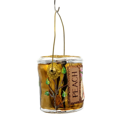 Patricia Breen Colourful Quarts Peach Vines Paint Can Art Christmas Ornament