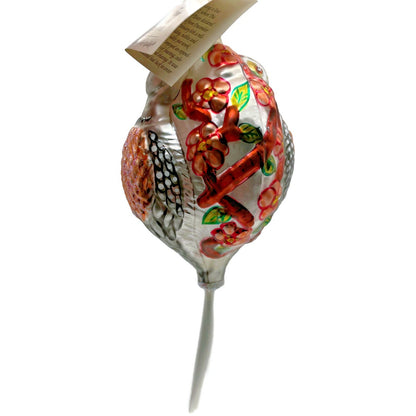 Christopher Radko Two Turtle Doves 12 Days Of Christmas Tree Ornament 9893