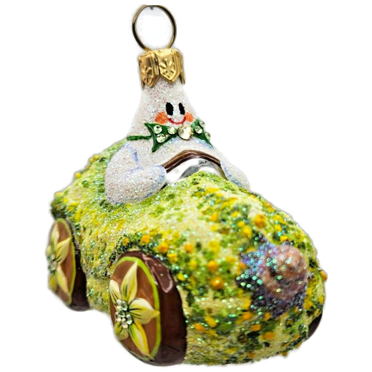 Patricia Breen Halloween Hybrid Green Gourd White Ghost Christmas Ornament 3011