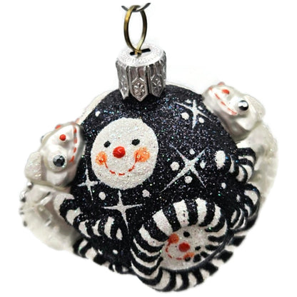 Patricia Breen For James Twice Snow Faces Chameleon Christmas Ornament 2581