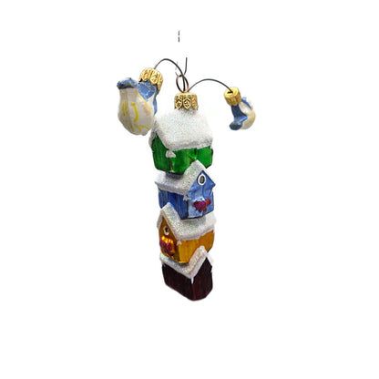 Christopher Radko Mobile Birdhouse Tweets Blue Birds Christmas Tree Ornament