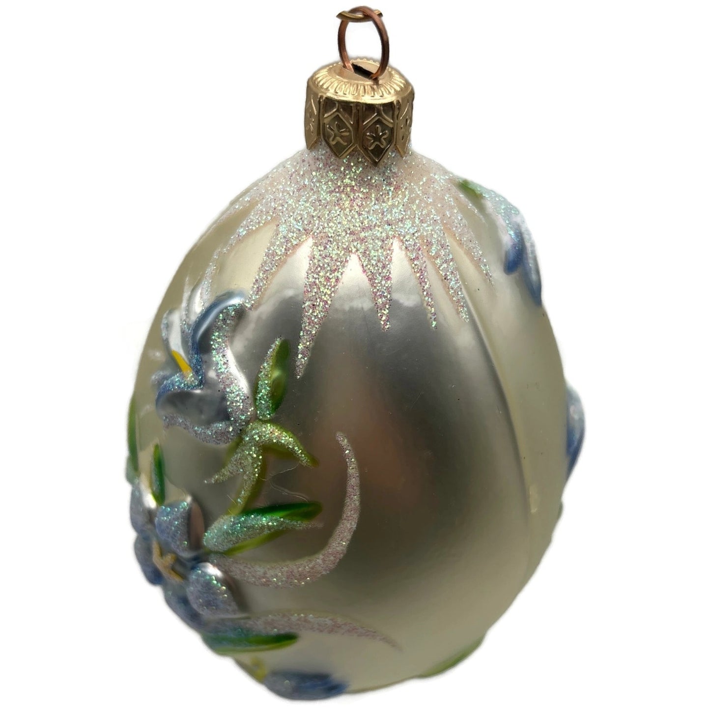Patricia Breen Bluebell Egg Flower Easter Glass Christmas Tree Ornament 9700
