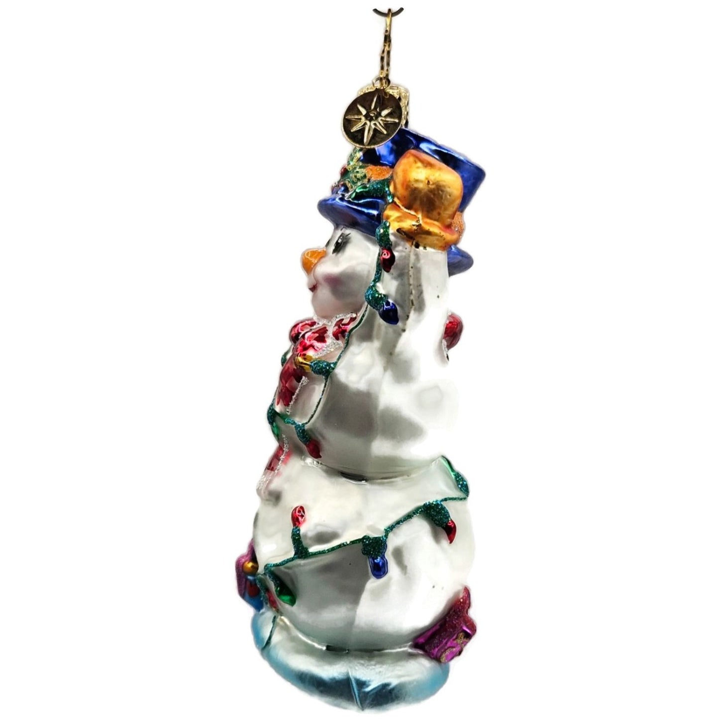 Christopher Radko Tangled Tidings Snowman Christmas Tree Ornament 02-0523-CB