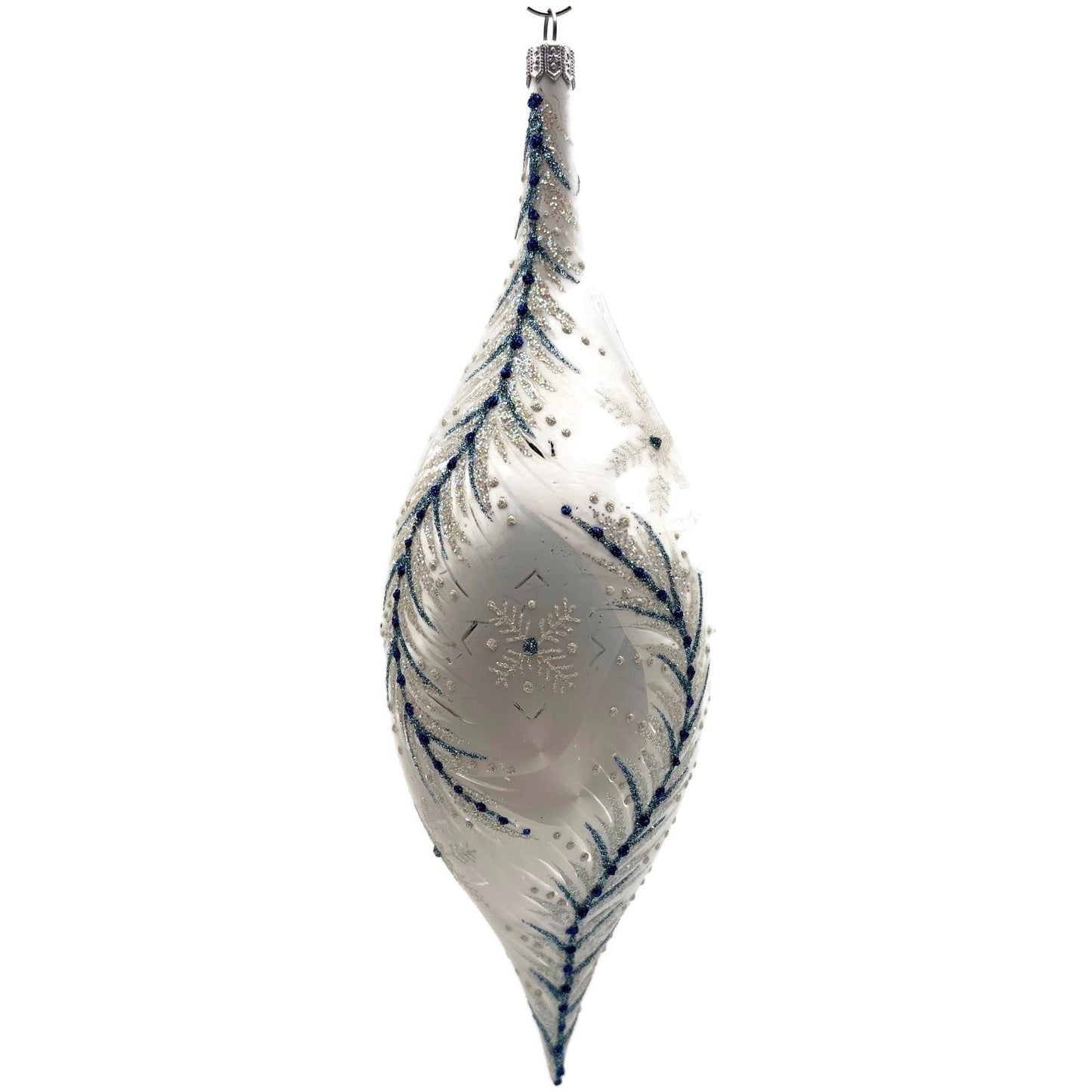 Heartfully Yours Christopher Radko Lismore Drop Glass Christmas Tree Ornament