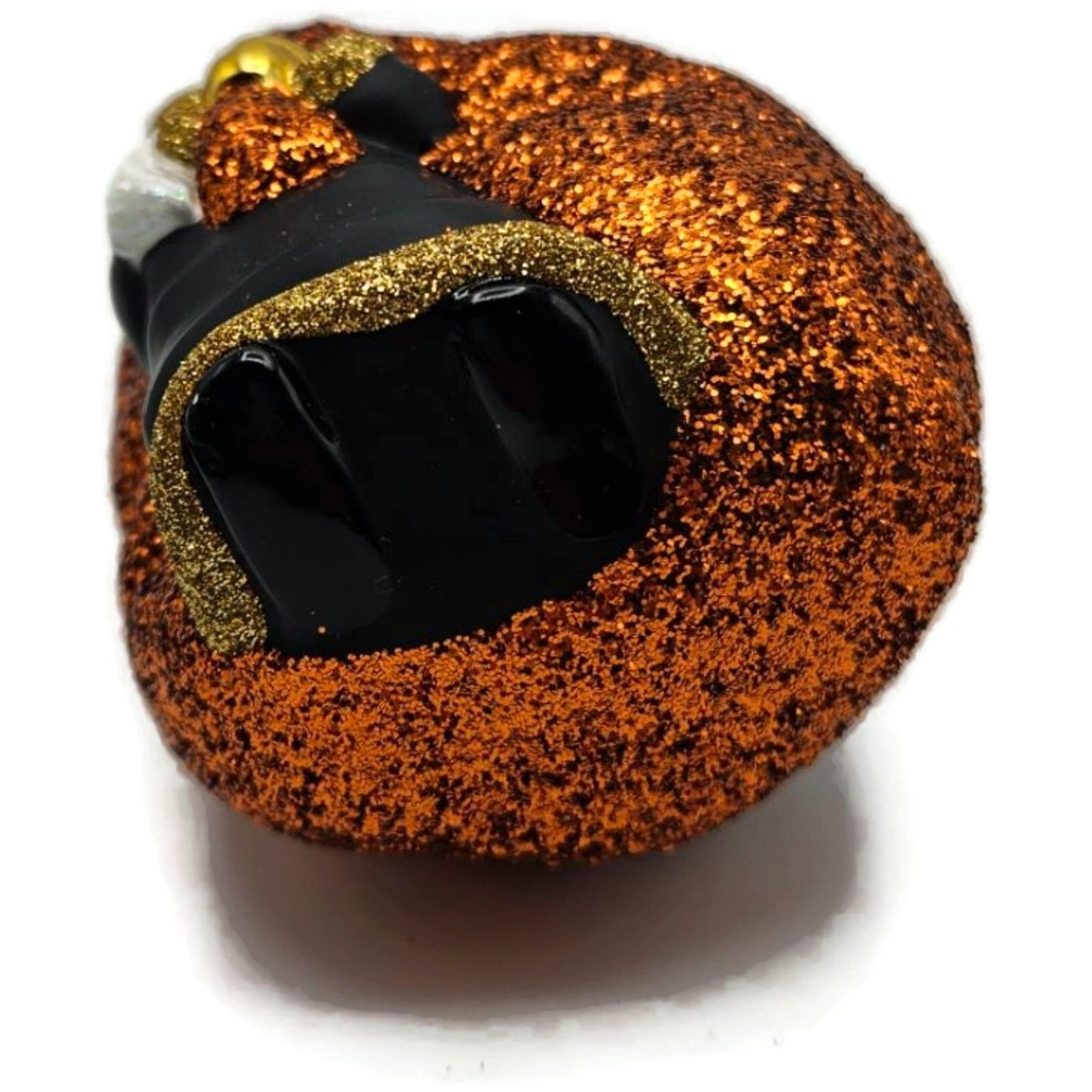 Patricia Breen Advent Santa Halloween Pumpkin Orange Black Christmas Ornament