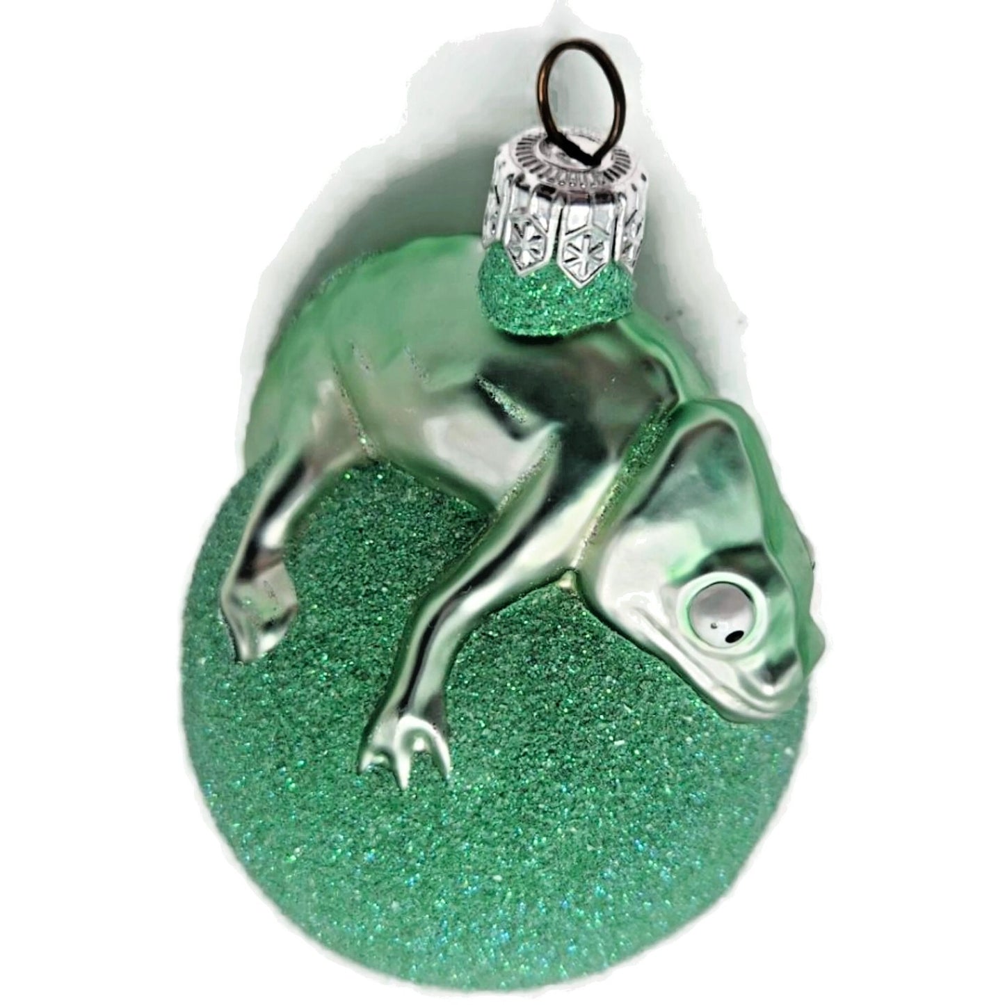 Patricia Breen Chameleon Mint Green Glittered Christmas Holiday Tree Ornament
